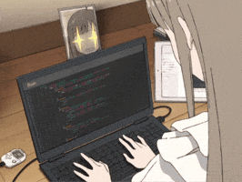 Girl Coding GIF