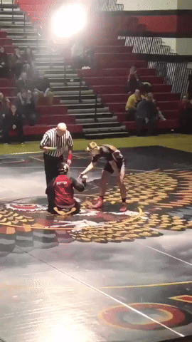 Kind Gesture by High School Wrestler Brings Joy to Student With Disability