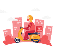 ventiieats love food delivery kitchen Sticker