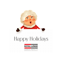 Mrs Clause Happy Holidays Sticker by royallepageurban