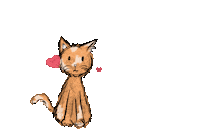 Cat Heart Sticker by BVK Students Hannover