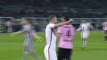 happy group hug GIF by AS Roma