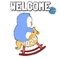 New Year Penguin Sticker by Pudgy Penguins