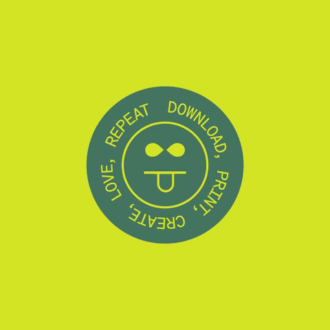 ENABLE3D sticker 3d smiley 3d printing GIF