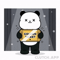 Golden Ticket Winner GIF by Kanpai Pandas