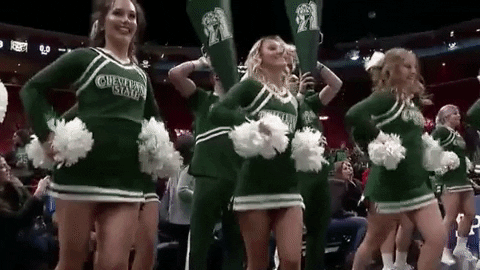 vikings cheerleaders GIF by Cleveland State University
