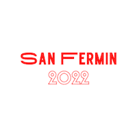 San Fermin Fiestas Sticker by la librería de la estafeta