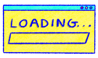 Work Waiting Sticker by Katharine Kow