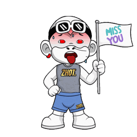 Sweating Miss You Sticker by Zhot