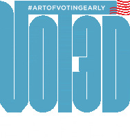 Vote Early Election 2020 Sticker by Mike Perry Studio