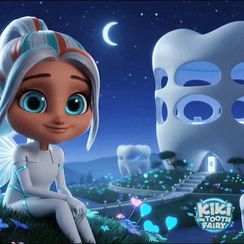 Baby Teeth Smile GIF by Kiki the Tooth Fairy