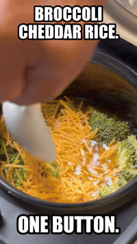 Broccoli Cheddar Rice. One Button. | Rice Robot