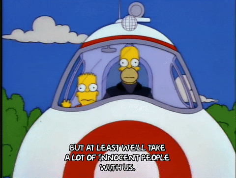 driving homer simpson GIF