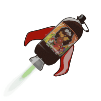 Rocket Ipa Sticker by Cerveja Asturia