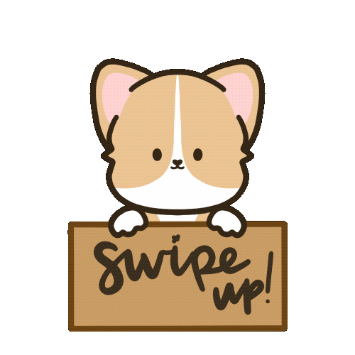 Dog Swipe Up Sticker