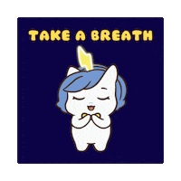 Calm Down Sticker by Brave Unicorn