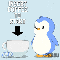 Tired Good Morning GIF by Pudgy Penguins