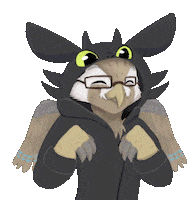 Happy Bird Of Prey Sticker by Cyrentec @ Stellar Genetic