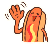 Wave Hello Sticker by Polygonal Mind
