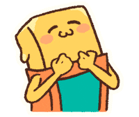 Happy Butter Sticker by Polygonal Mind