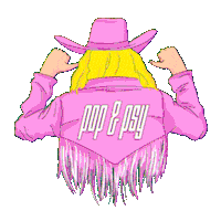 popetpsy cowboy santémentale poppsy festivalpoppsy Sticker