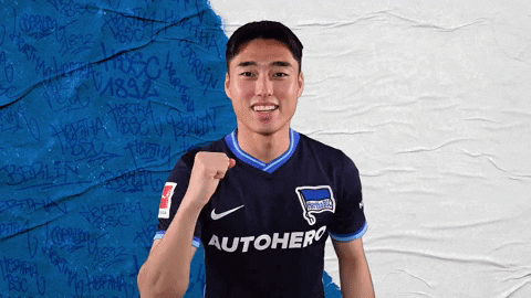 South Korea Football GIF by Hertha BSC