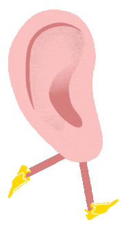 Ear Running Sticker by Studio GOOD