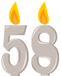Birthday Flickering Sticker