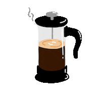 Relaxing Coffee Machine Sticker by *.✧ Craftea Kitteą ✧.*