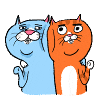 Line Fist Bump Sticker by ehcat