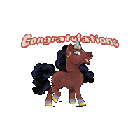 Congratulations Sticker by Afro Unicorn
