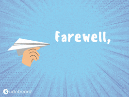 Kudoboard bye goodbye leaving farewell GIF