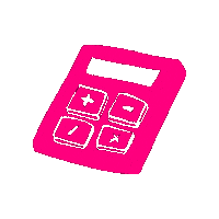 Doneren Rekenmachine Sticker by HandicapNL