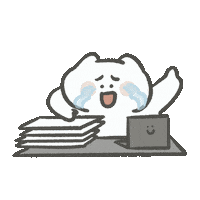 Tired Work Sticker