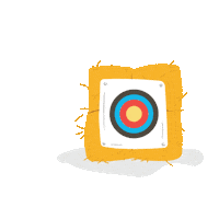 Bow And Arrow Target Sticker by Alumni Association of the University of Michigan
