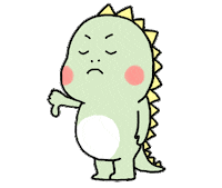 Dinosaur Suck Sticker by PeggySu