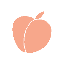 SunbeamIllustration youtube fruit peach peaches Sticker