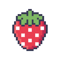 Pixel Berry Sticker by Onix Pink Shop