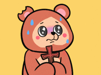Scare Praying GIF by Beraji Bears