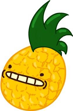 awkward fruit Sticker by javadoodles