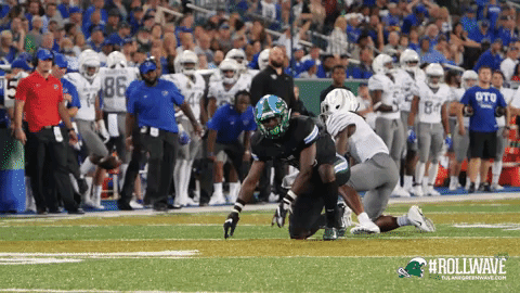 football tulane GIF by GreenWave