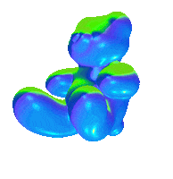 Rotate Gummy Bear Sticker by rhubarb
