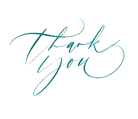monamarilyn thankyou calligraphy handwriting thingsbymona Sticker