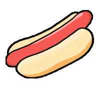 Hotdog Mustard Sticker by VIZ