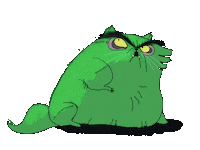 Hungry Cat Sticker