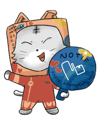 Cat Mascot Sticker