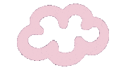 Cloud Wolk Sticker by Okido Creations