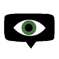 Post Looking Sticker