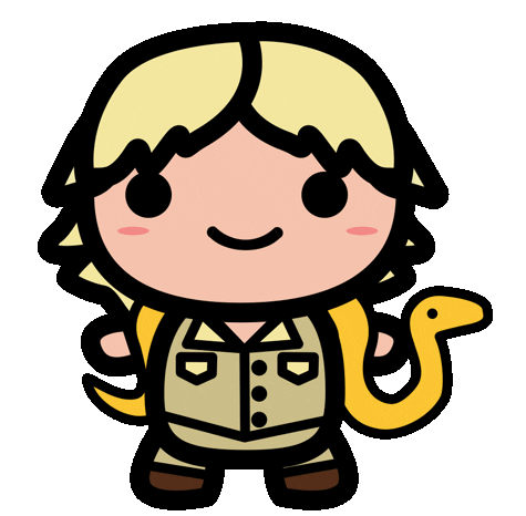 Steve Irwin Love Sticker by IamJac