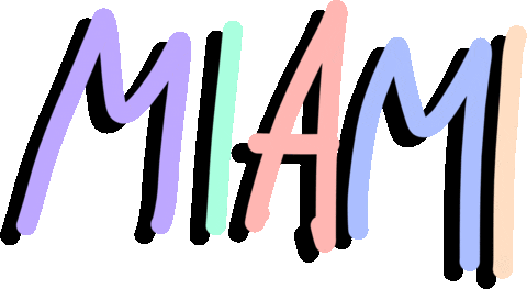 Drawing Miami Sticker